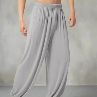 Pantalon décontracté pour homme - MenYogaPants™ - Gris Clair - Coin du Yoga