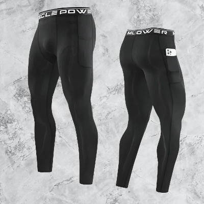 Pantalon yoga homme - FitnessLycraPants™ - Noir - Coin du Yoga